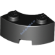 Деталь Лего Кубик Круглый Угол 2 х 2 С Усиленным Нижним Креплением Цвет Черный