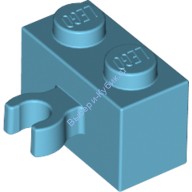 Деталь Лего Кубик Модифицированный 1 х 2 С Вертикальной Защелкой Цвет Умеренно-Лазурный