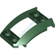 Деталь Лего Клин 4 х 3 Открытый С Вырезом И 4 Штырька Цвет Темно-Зеленый