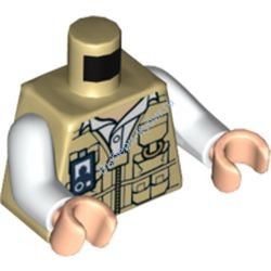 Деталь Лего Торс С Рисунком Цвет Песочный