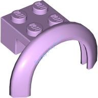 Деталь Лего Автомобильное Крыло 4 x 2 1/2 x 1 2/3 С Аркой Круглое Цвет Лавандовый