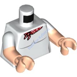 Деталь Лего Торс С Рисунком Цвет Белый