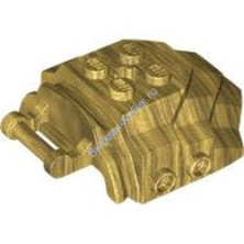 Деталь Лего Кокпит Передний 4 x 5 x 2 С Перекладиной Цвет Перламутрово-Золотой