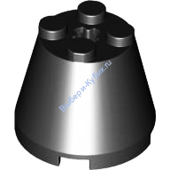 Деталь Лего Конус 3 х 3 х 2 Цвет Черный