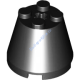 Деталь Лего Конус 3 х 3 х 2 Цвет Черный