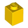 Деталь Лего Кубик 1 х 1 Цвет Желтый