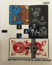 Наклейки К Набору Лего 70591 - Международная версия - (26316/6147715)