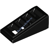 Деталь Лего Скос 2 х 1 х 2/3 С 4 Прорезями Цвет Черный