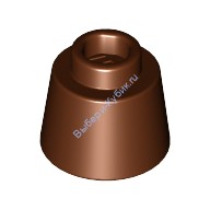 Деталь Лего Конус 1 1/6 х 1 1/6 х 2/3 (Феска) Цвет Коричневый