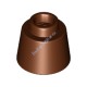 Деталь Лего Конус 1 1/6 х 1 1/6 х 2/3 (Феска) Цвет Коричневый
