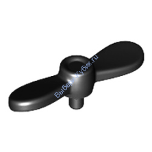 Деталь Лего Пропеллер Две Лопасти С Микро Пином Цвет Черный