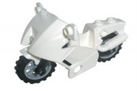 Деталь Лего Мотоцикл Цвет Белый