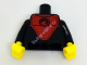 Деталь Лего Торс С Рисунком Цвет Черный