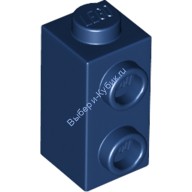 Деталь Лего Кубик Модифицированный 1 x 1 x 1 2/3 С Штырьками На Стороне Цвет Темно-Синий