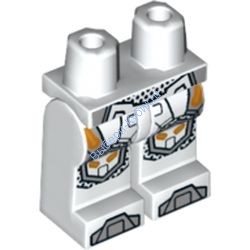 Деталь Лего Ноги С Рисунком Цвет Белый