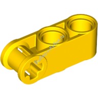 Деталь Лего Техник Коннектор Перпендикулярный 3L С Двумя Пин-Отверстиями Цвет Желтый