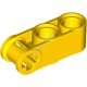 Деталь Лего Техник Коннектор Перпендикулярный 3L С Двумя Пин-Отверстиями Цвет Желтый