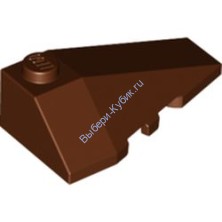 Деталь Лего Клин 4 х 2 Тройной Правый Цвет Коричневый