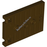 Деталь Лего Дверь 1 х 5 х 3 С 3 Штырьками И Ручкой Цвет Темно-Коричневый