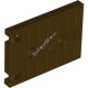 Деталь Лего Дверь 1 х 5 х 3 С 3 Штырьками И Ручкой Цвет Темно-Коричневый