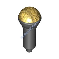 Деталь Лего Микрофон С Золотым Верхом Цвет Черный