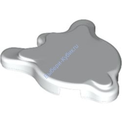 Деталь Лего Плитка Круглая 2 х 2 С Боковыми выступами Цвет Белый