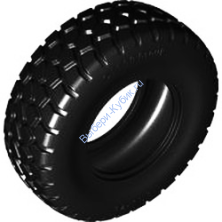 Деталь Лего Шина 81,5 x 29 Цвет Черный