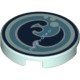 Деталь Лего Плитка Круглая 2 х 2 с Водными Силами Эльфов Цвет Светлая Аква