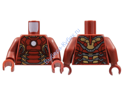 Деталь Лего Тор С Рисунком Цвет Темно-Красный