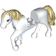 Деталь Лего Лошадь Цвет Белый