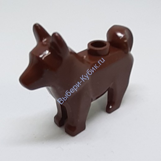 Деталь Аналог Совместимый С Лего Собака Цвет Коричневый