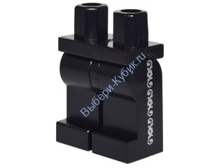 Деталь Лего Ноги С Рисунком Цвет Черный