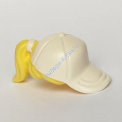 Деталь Лего Волосы Хвост С Бейсболкой Цвет Ярко-Светло-Желтый