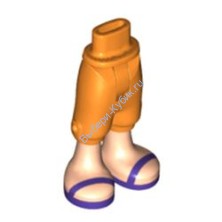 Деталь Лего Ноги Мини Долл С Рисунком Цвет Оранжевый