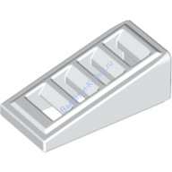 Деталь Лего Скос 2 х 1 х 2/3 С 4 Прорезями Цвет Белый