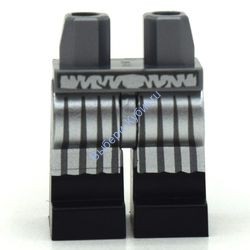 Деталь Лего Ноги С Рисунком Цвет Перламутрово-Светло-Серый