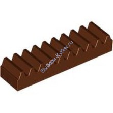 Деталь Лего Техник Зубчатая Рейка 1 х 4 Цвет Коричневый