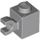 Деталь Лего Кубик Модифицированный 1 х 1 С Горизонтальной Защелкой Цвет Светло-Серый