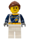 Минифигурка Лего Сити - Dragster Transport Truck Driver, GEAR Logo