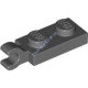 Деталь Лего Пластина 1 х 2 С Горизонтальной Защелкой На Конце Цвет Темно-Серый