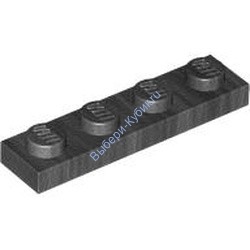 Деталь Лего Пластина 1 х 4 Цвет Перламутрово-Темно-Серый