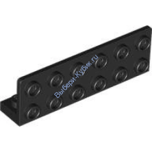 Деталь Лего Кронштейн 1 х 6- 2 х 6 Перевернутый Цвет Черный