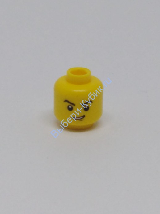 Деталь Аналог Совместимый С Лего Голова Минифигурки Мужская Цвет Желтый
