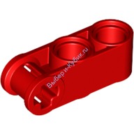 Деталь Лего Техник Коннектор Перпендикулярный 3L С Двумя Пин-Отверстиями Цвет Красный