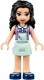 Friends Emma, Light Aqua Skirt, Medium Lavender Top with Light Aqua Apron