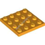 Деталь Лего Пластина 4 х 4 Цвет Ярко-Светло-Оранжевый