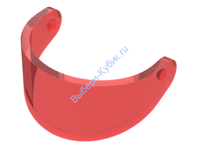 Деталь Лего Визор Цвет Прозрачно-Красный