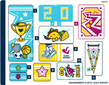 Наклейки К Набору Лего 41338 - (35940/6208537)