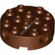 Деталь Лего Кубик Круглый 4 х 4 Цвет Коричневый