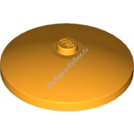 Деталь Лего Тарелка (Радар) 4 х 4 Перевернутая С Закрытым Штырьком Цвет Ярко-Светло-Оранжевый